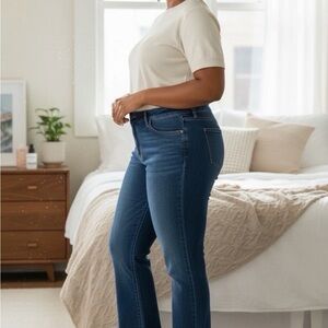 Old Navy Blue Boot Cut Mid Rise  Women's Jeans Size 14